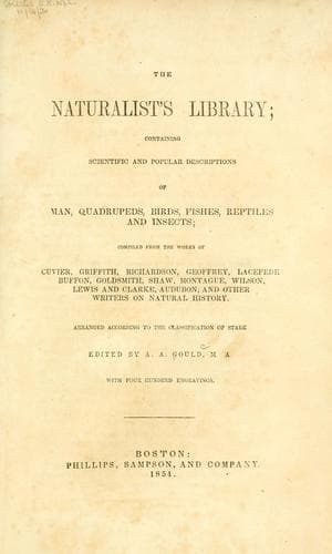 Tapa de The naturalist's library