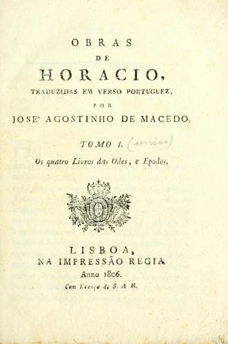 Tapa de Obras de Horacio