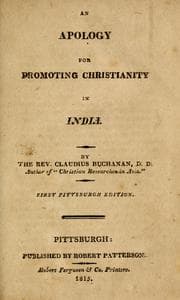 Tapa de An apology for promoting Christianity in India