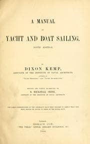 Tapa de A manual of yacht and boat sailing