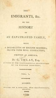 Tapa de The emigrants, &c., or, The history of an expatriated family