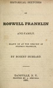 Tapa de Historical sketches of Roswell Franklin & family