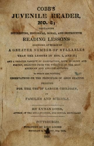 Tapa de Cobb's juvenile reader no. 3