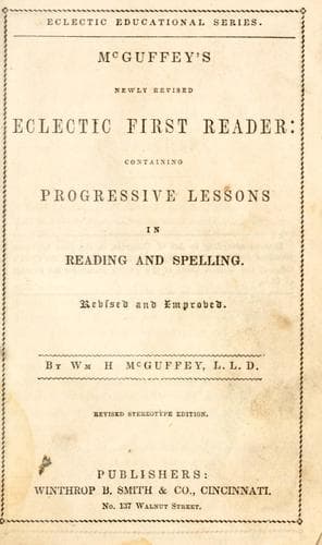 Tapa de McGuffey's newly revised eclectic first- reader