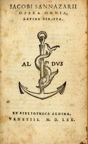 Tapa de Iacobi Sannazarii Opera omnia. latine scripta