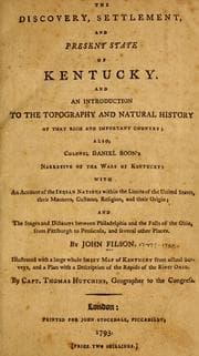 Tapa de The discovery, settlement, and present state of Kentucky