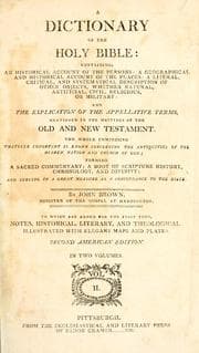 Tapa de A dictionary of the Holy Bible