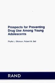 Tapa de Prospects for preventing drug use among young adolescents