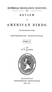Tapa de Review of American birds in the Museum of the Smithsonian Institution: pt. 1