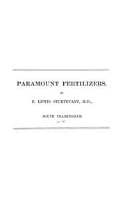Tapa de Paramount fertilizers