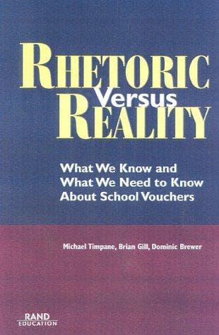 Tapa de Rhetoric Versus Reality