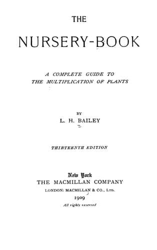 Tapa de The nursery-book