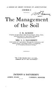 Tapa de The management of the soil