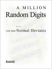 Tapa de A million random digits with 100,000 normal deviates