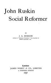 Tapa de John Ruskin, social reformer