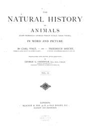 Tapa de The natural history of animals (class Mammalia-animals which suckle their young), in word and picture
