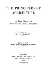 Tapa de The principles of agriculture