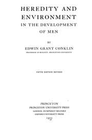 Tapa de Heredity and environment in the development of men