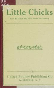 Tapa de Little chicks and how to rear them successfully
