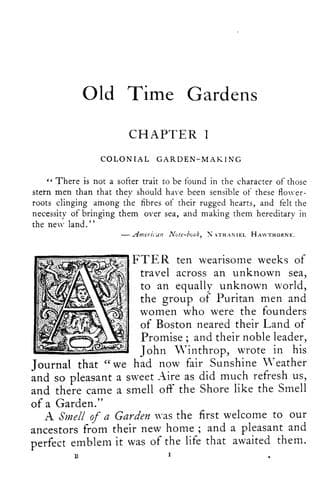Tapa de Old time gardens, newly set forth