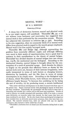 Tapa de Mental work
