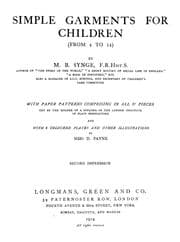 Tapa de Simple garments for children (from 4 to 14)
