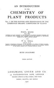 Tapa de An introduction to the chemistry of plant products
