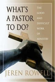 Tapa de What's A Pastor To Do?