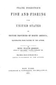 Tapa de Frank Forester's fish and fishing of the United States and British provinces of North America
