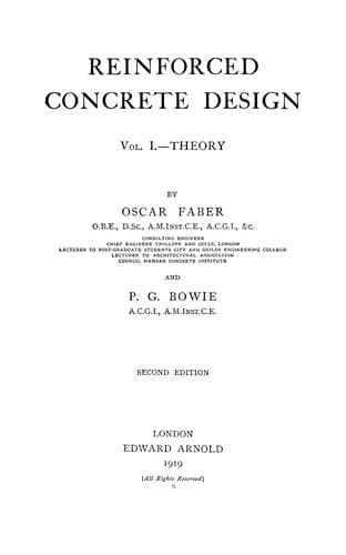 Tapa de Reinforced concrete design