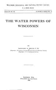 Tapa de The water powers of Wisconsin