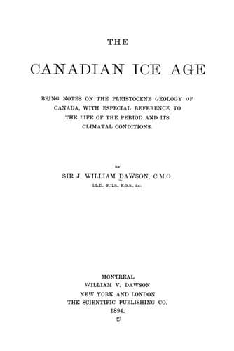 Tapa de The Canadian ice age