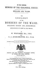 Tapa de The geology of the borders of the Wash