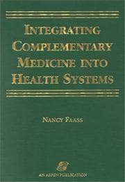 Tapa de Integrating Complementary Medicine into Health Systems