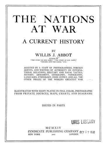 Tapa de The nations at war
