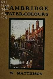 Tapa de Cambridge water-colours