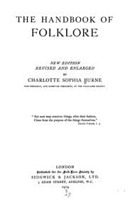 Tapa de The handbook of folklore