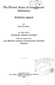 Tapa de The present status of international arbitration