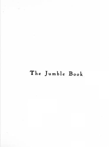 Tapa de The jumble book