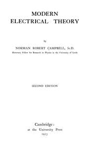 Tapa de Modern electrical theory