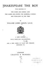 Tapa de Shakespeare the boy