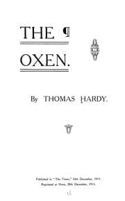 Tapa de The oxen