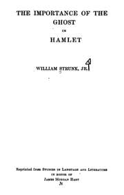 Tapa de The importance of the ghost in Hamlet