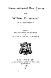 Tapa de Conversations of Ben Jonson with William Drummond of Hawthornden