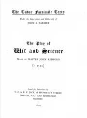 Tapa de The play of Wit and Science