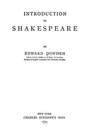 Tapa de Introduction to Shakespeare