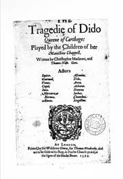 Tapa de The tragedie of Dido Queene of Carthage