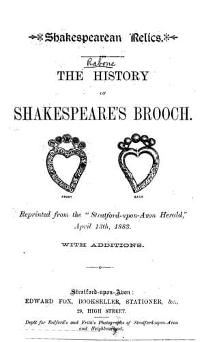 Tapa de Shakespearian relics