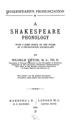 Tapa de Shakespeare's pronunciation