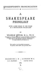 Tapa de Shakespeare's pronunciation